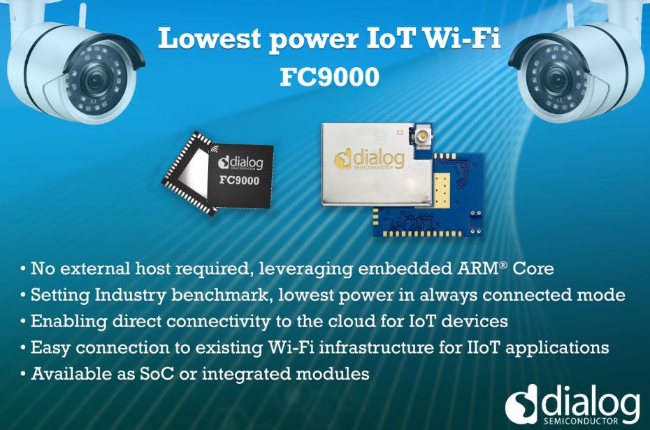 Dialog뵼幫˾Ƴ³͹Wi-Fi SoC IoT