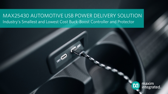 Maxim Integratedֳ֧USB PD˿ڵbuck/boostӵҵСߴͳɱ