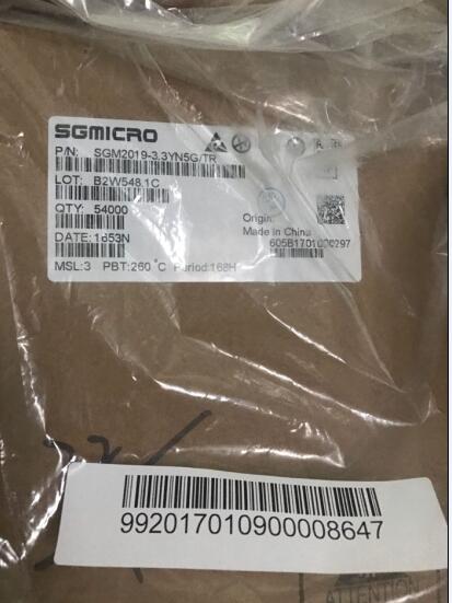 稳压IC圣邦微SGM2019-3.3YN5G/TR SGM2019-3.3YN5G全新原装正品现货