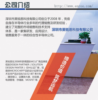 广东深圳ENROO供应台湾麦肯8位单片机MDT2020/MDT10P20可兼容PIC