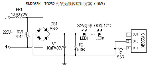 ȹSM2082KͨLEDԺоƬ16W