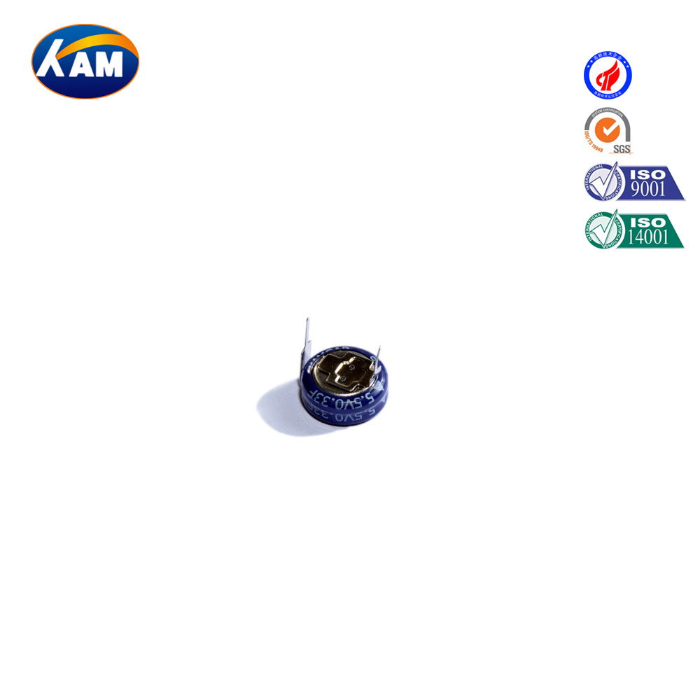 KAMCAP品牌厂家直销5.5V0.33F超级电容器法拉电容器