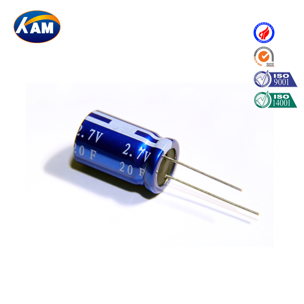 KAMCAP品牌厂家直销2.7V20F超级电容器法拉电容器