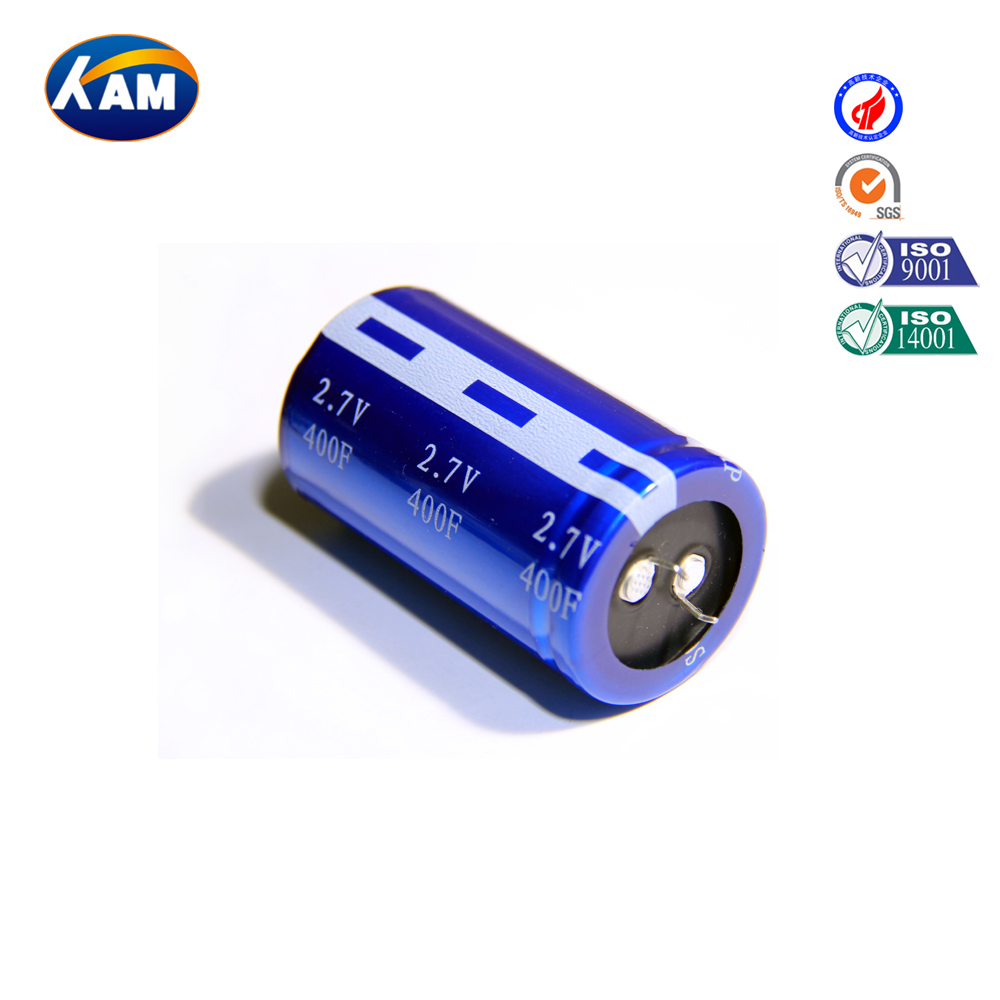 KAMCAP品牌厂家直销2.7V400F超级电容器法拉电容器