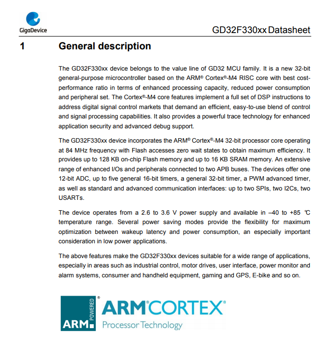 兆易创新GD32F330K6U6-深圳现货供应-QFN32